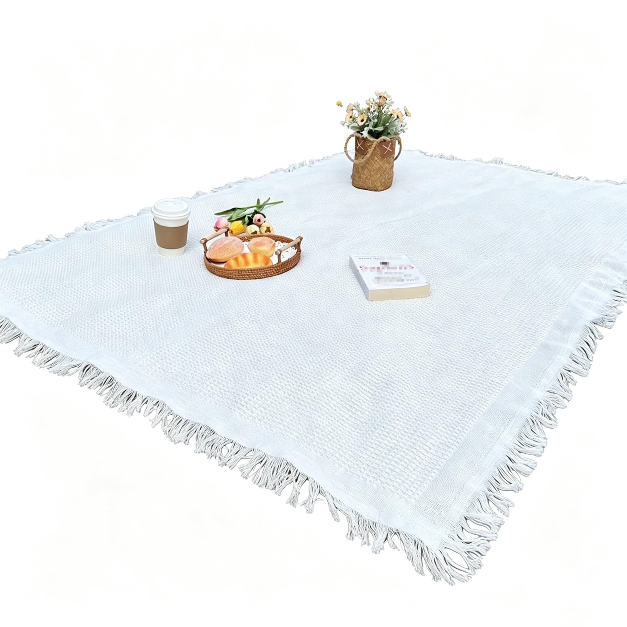 Couverture de pique-nique douce 90x90cm tapis de plage pliable