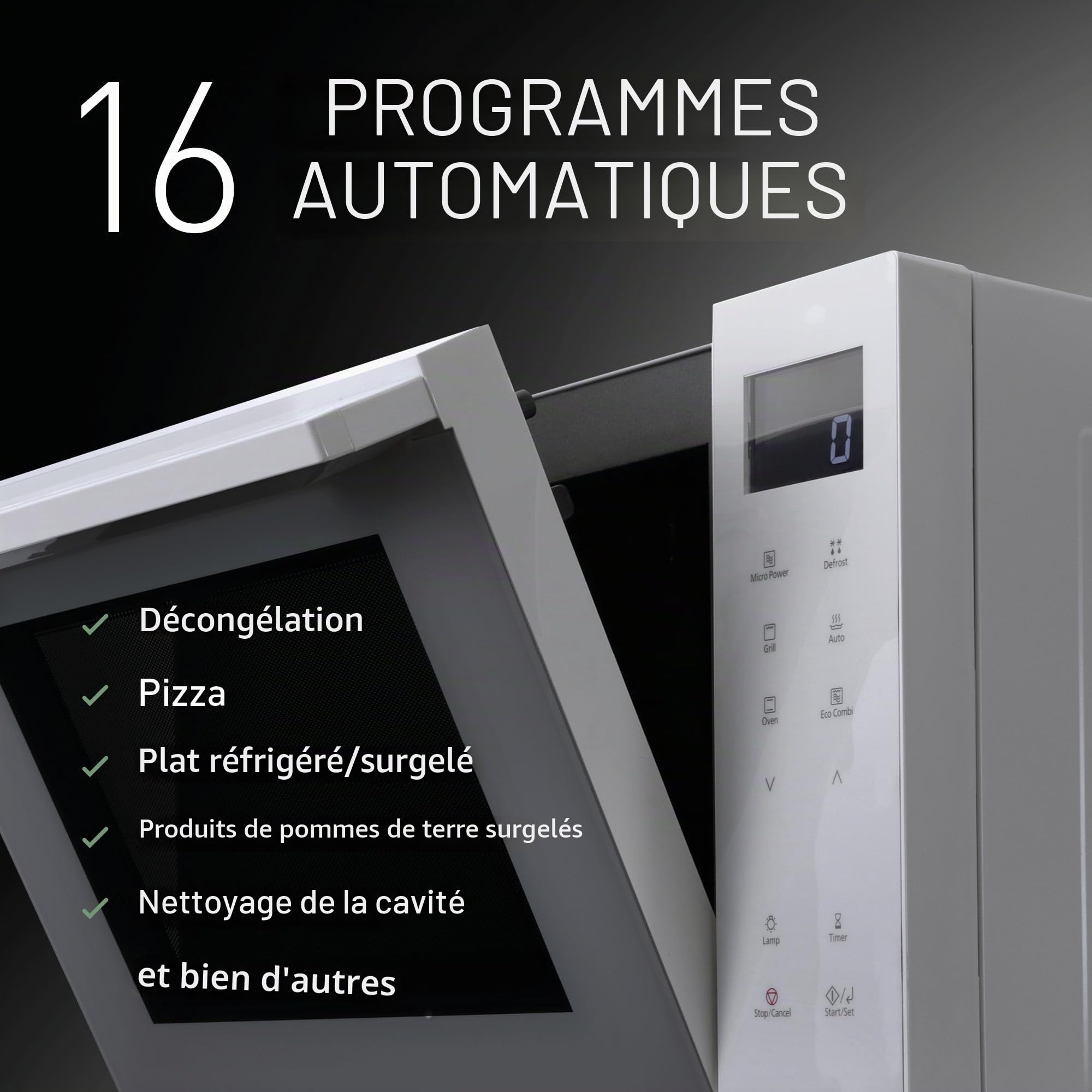 Micro ondes combiné Panasonic NN DF37PWEPG Blanc