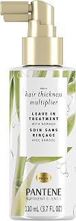 Pantene Nutrient Blends Bamboo Hair Volumizer Thickness Multiplier Leave In Treatment, 110 Ml