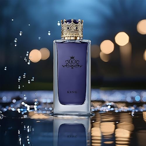 Vista 4 de King&Aquarius Black Men Colonia Set Eau De Parfum Spray para hombre, notas afrutadas enriquecidas por una fuerte fragancia a base de madera, ideal