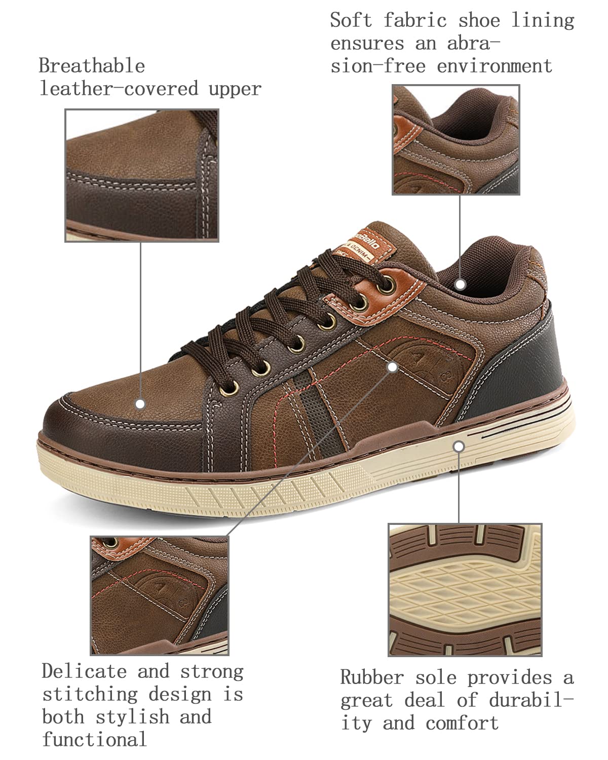 ARRIGO BELLO Sneakers Uomo Scarpe Ginnastica Sportive Running Trekking Mocassini Uomo Estivi all'aperto Respirabile Taglia 41-46