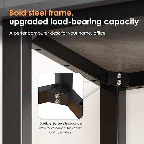 Miniatura 51 de Need Escritorio pequeño de 31.5 pulgadas resistente para espacios pequeños, escritorio de computadora para adolescentes, mesa de estudio, escritorio