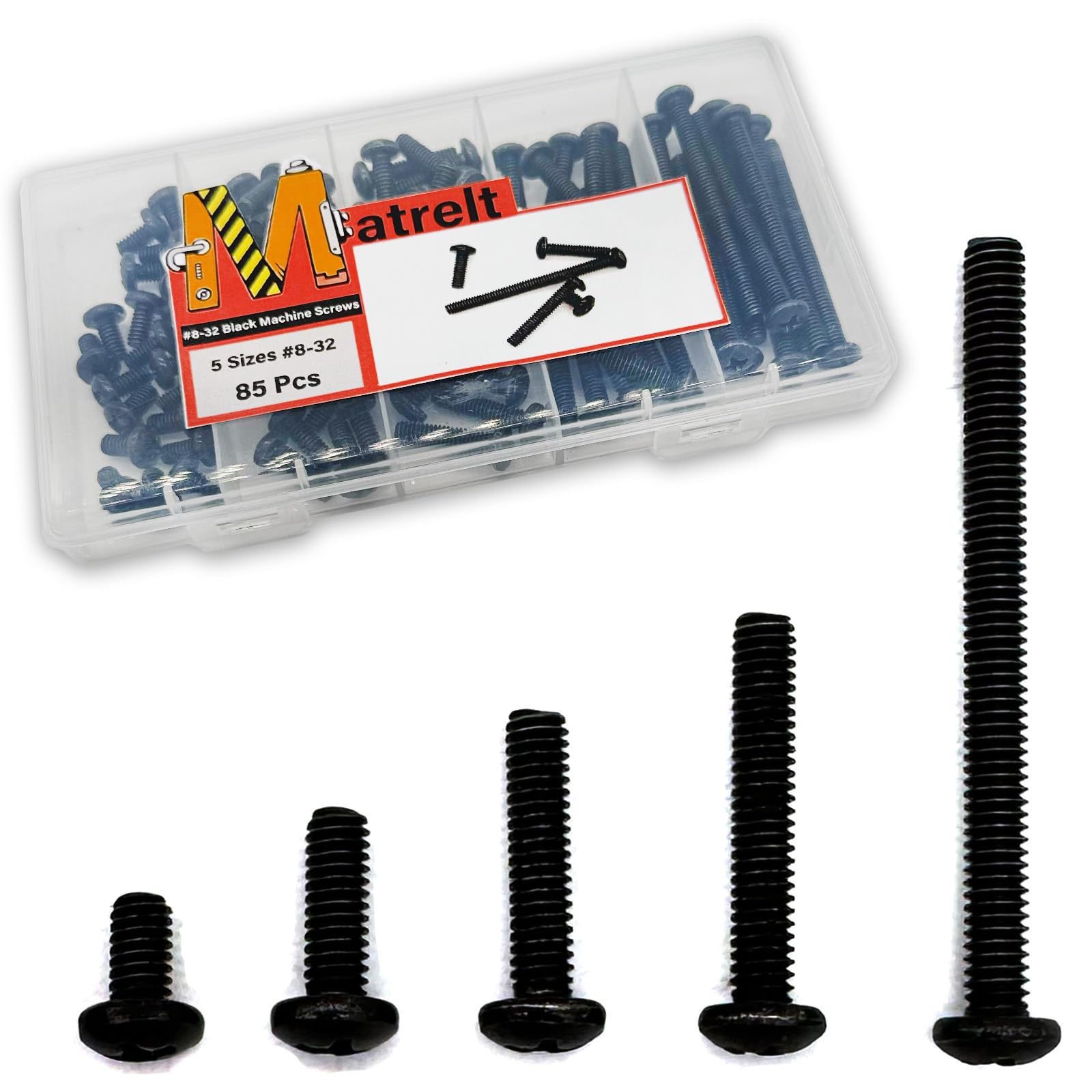 120 Machine Screws - #6-32 Assortment Kit -21 120 Machine Screws - #6-32 Assortment Kit -21