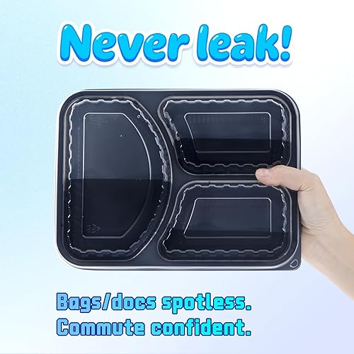 Miniatura 121 de YANGRUI Recipientes de plástico de 6 pulgadas, 17 onzas, paquete de 55 unidades – tapa reutilizable Crystal View anti niebla sin BPA PP Clamshell