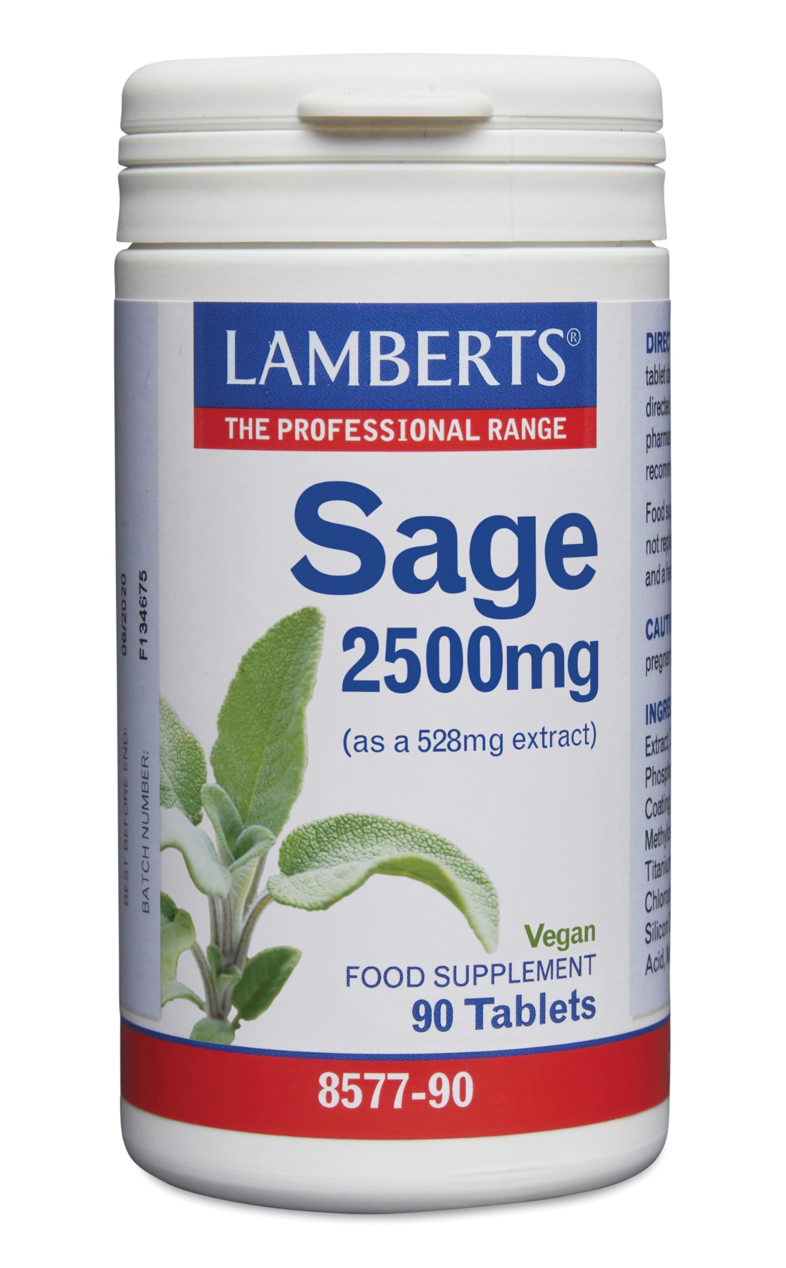 Sage 2500mg 90 Tabs - Lamberts