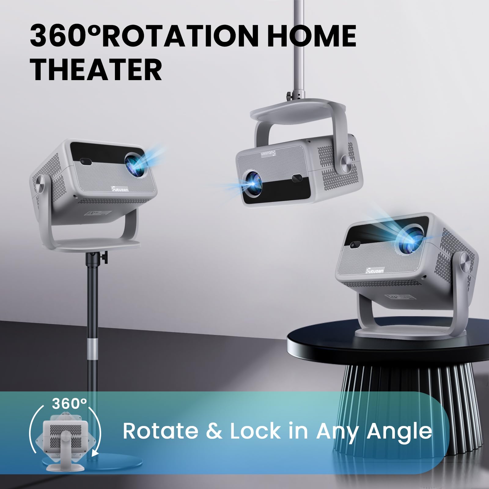 Daylight Projector Auto Focus 4K, 1800 ANSI Bright HD LED 4K Hoe Daylight Projector Auto Focus 4K, 1800 ANSI Bright HD LED 4K Hoe