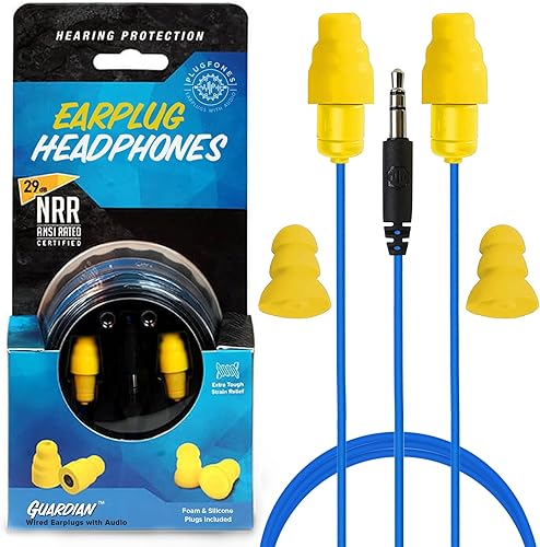 Plugfones Contractor audífonos internos con protección de silicona y protección de goma eva