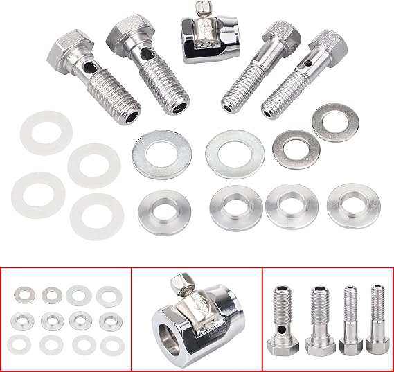 Polished Brass Harley Breather Bolts – Fit Sportster, FX, FXR, FL Models (Chopper Style)