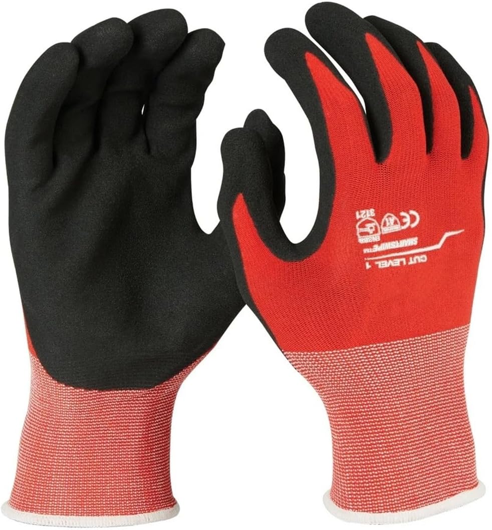 Para Milwaukee 48-22-8901B 12PK Guantes de trabajo de seguridad – M [A1]