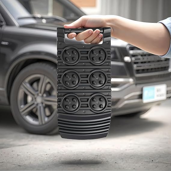 Traction Boards, Recovery Boards for Off-road Vehicles/Cars/Pickups/SUVs/RVs, Pair Tire Traction Mats on Snow, Sand, Mud and Loose Terrain, Storage Bags