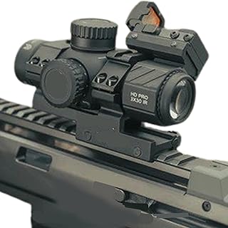 GOTICAL 3X30 Tactical Rifle Scope Red Reticle Riflescope Outdoor Sport Hunting Optics Shooting Sight Full Length 127MM - Gotical