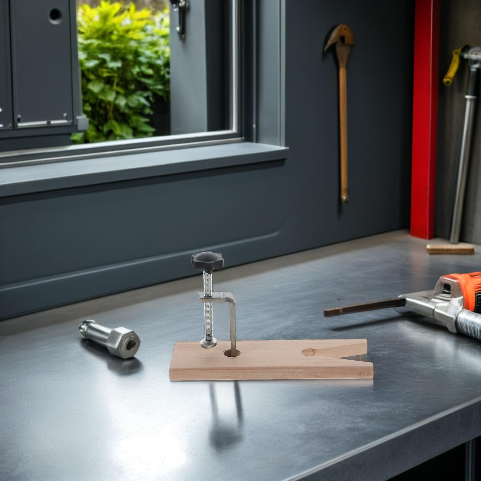 Baluue Morsetto da Banco Portatile Tavolo, 2 Set per Gioielli e Metallo | Legno e Ferro, Strumenti di Fissaggio Inclusi, per Lavorazioni Orafe e Assemblaggio da Banco