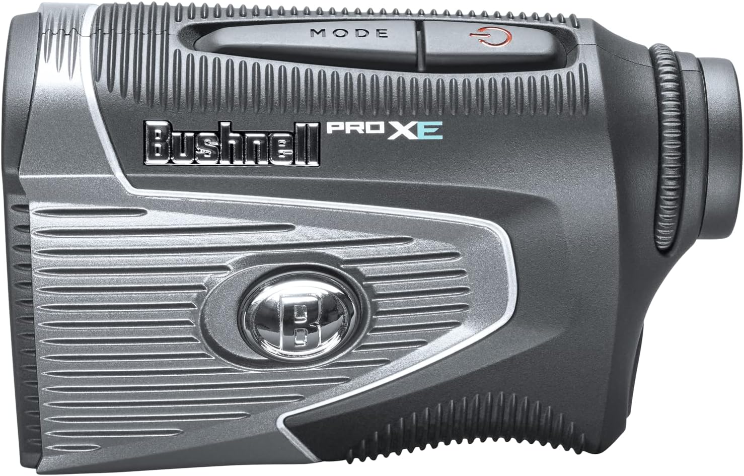 Bushnell Pro XE side view with mode and power buttons