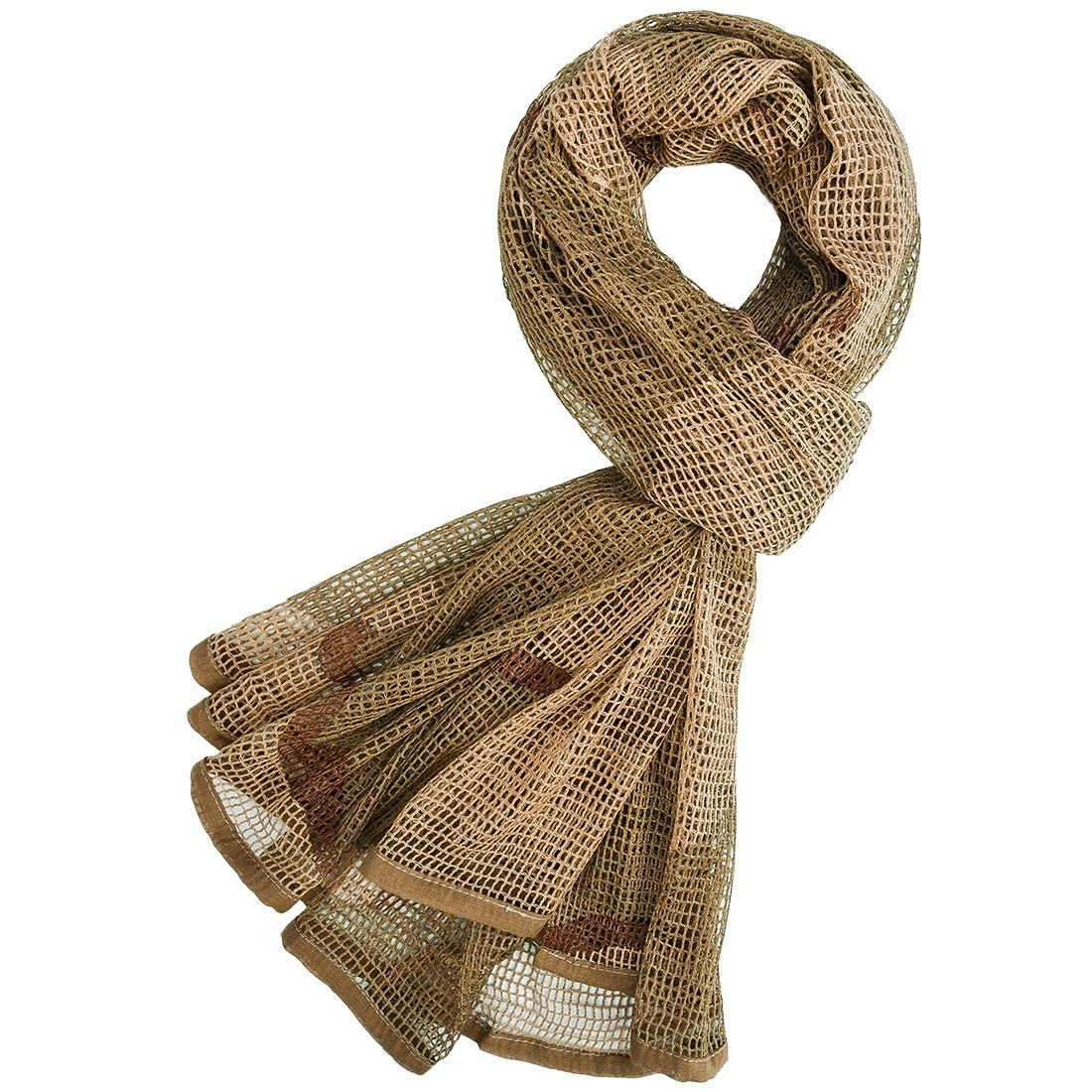 Fousam Sniper Veil,Camo Mesh Net Tactical Scarf for Hunting Shooting Wild Photography Military Outdoor Activities