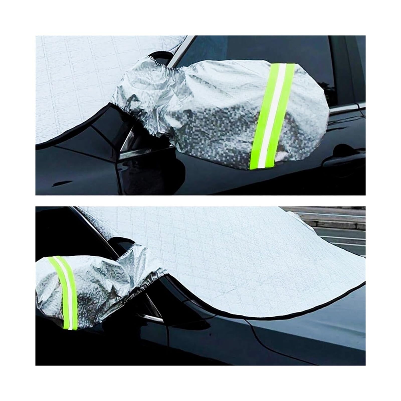 Bache Pare Brise Protection Agrandir la Couverture de Neige Voiture Hiver Pare-Brise Pare-Neige Coupe-Vent imperméable fenêtre Glace pour SUV berline