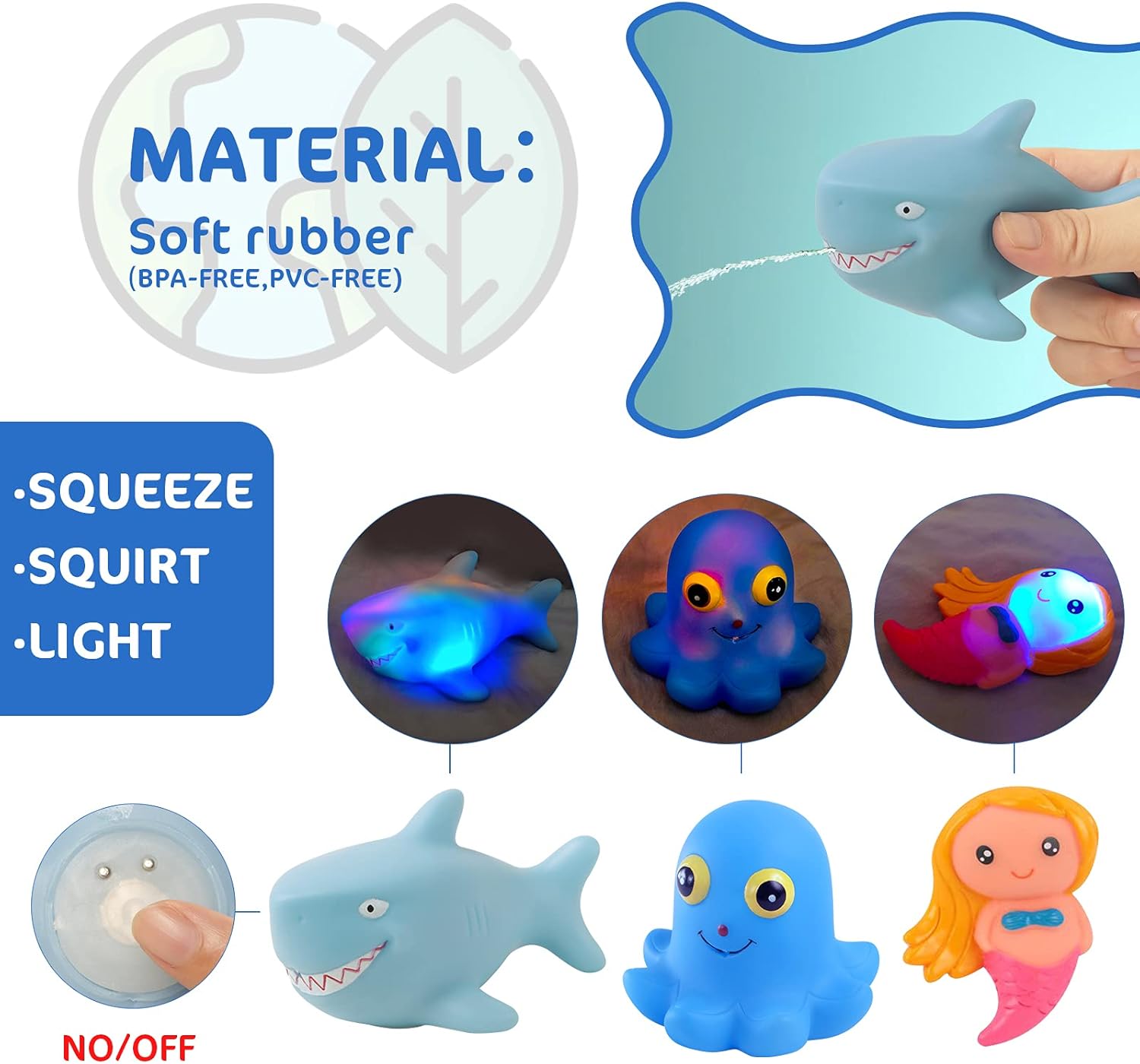 Baby Bath Toys with Organizer Bag 36 Foam Bath Letters and Numbers, 3 Light up Animal & 3 Bath Basketball,Fishing Net for Fish Catching and Pitching Game - for Babies Toddlers Bathtub Time : Toys & Games