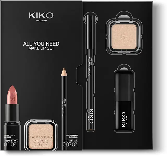 Kit de Maquillaje KIKO Milano: Labial, Sombra y Lápiz de Ojos