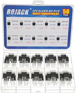 BOJACK 10-Value IRF Series MOSFET Assortment (50-Pack)