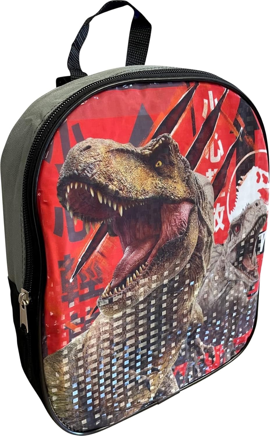 Fast Forward Jurassic World 11" Mini Backpack (Black-Grey-Red) - Image 2