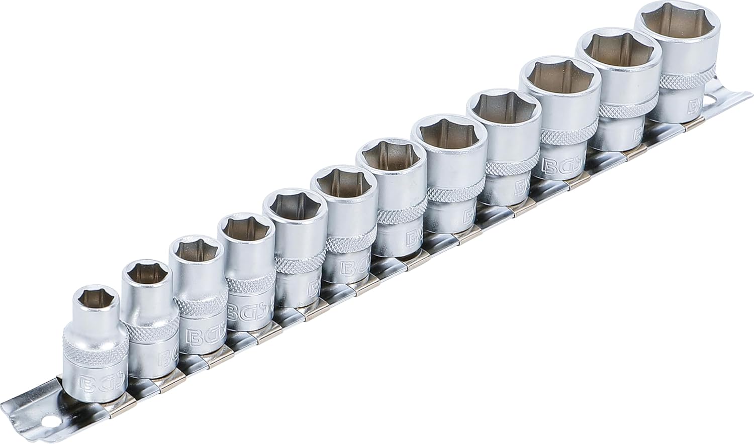 BGS 9104 Socket Spanner Set Hexagonal 10 mm (3/8 Inch) SW 8-19 mm 12 Pieces