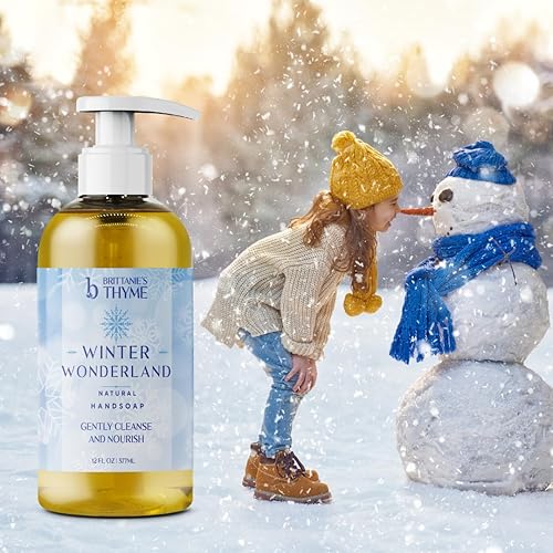 Miniatura 9 de Brittanie's Thyme Jabón líquido de manos de aceite de oliva natural de otoño, vitamina E para reponer la humedad y nutrir la piel (especias de