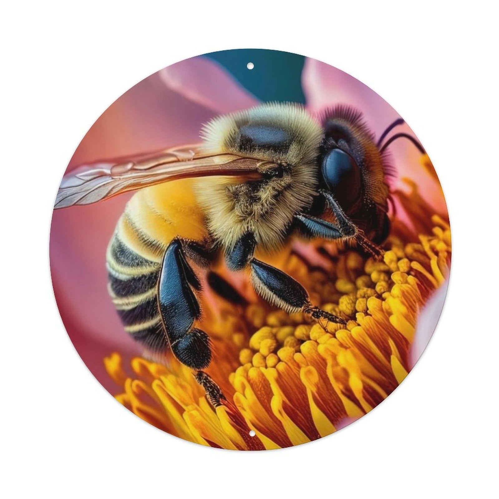 Animal Insects Sulawesi Bee Vintage Metal Tin Sign Plaque Wall Decor for Cafe, Club Bar, Office, Garden Metal Poster 8x8Inch