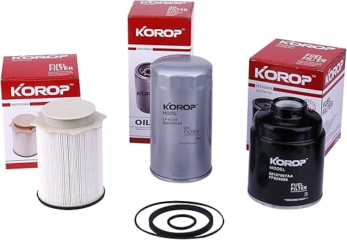 Filtro de combustible Separador de agua y filtro de aceite para Dodge Ram 6.7L Cummins Diesel 2013-2018 2500 3500 4500 5500 Reemplazos # 68197867AA