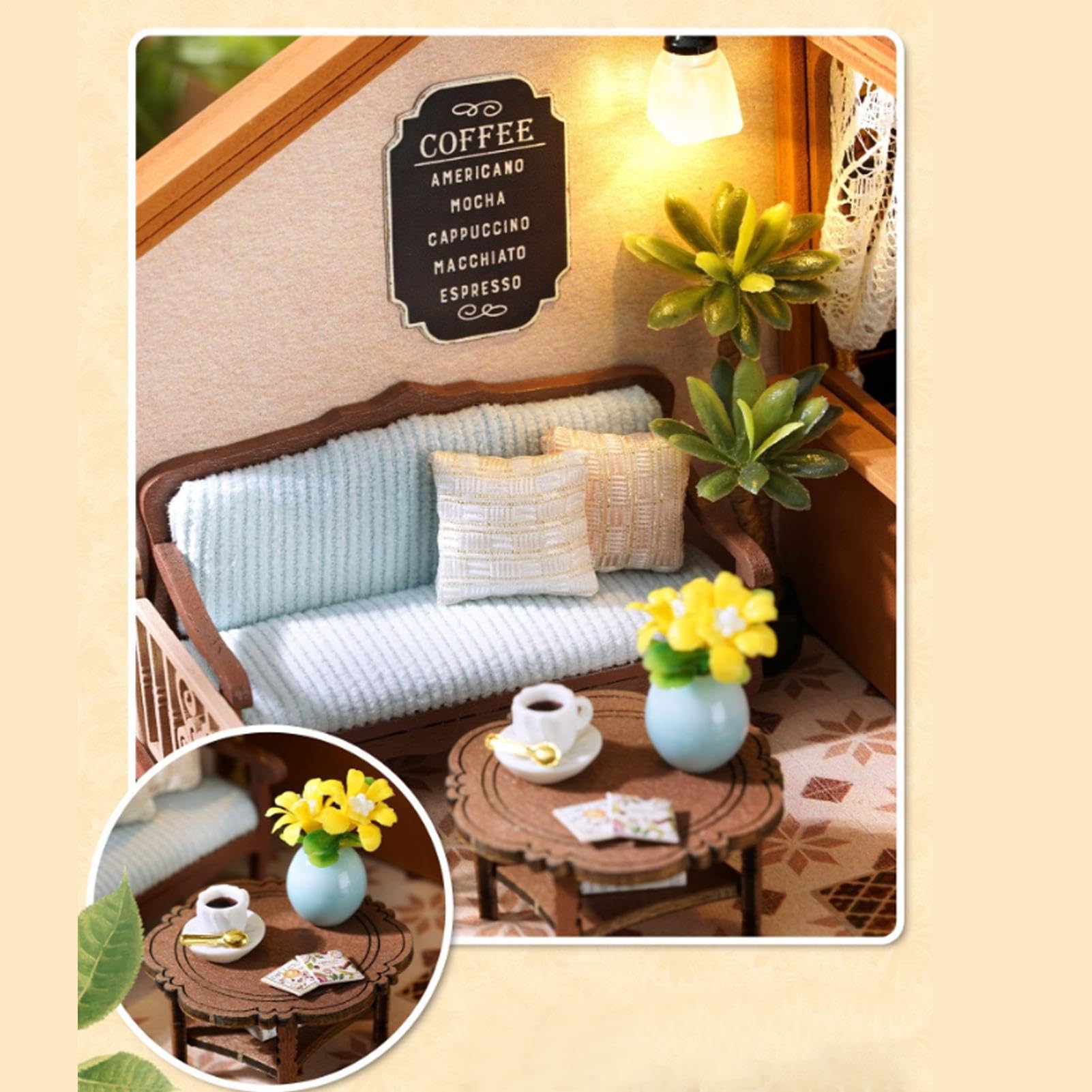Kit Costruzione Mini Casa Giocattoli Artigianali in Legno, Attività di | Mini Kit Costruzione Casetta Bambole Legno Per Adolescenti, Famiglia, , Bambini, Donne