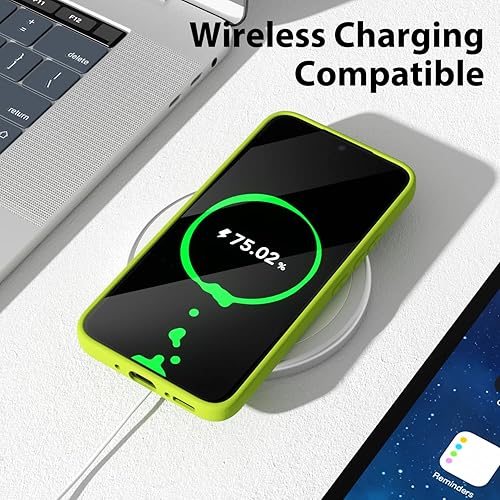 Miniatura 7 de oakxco Funda de silicona líquida para Samsung Galaxy A54 0.18 oz, color sólido brillante fluorescente, bonita funda protectora delgada de goma TPU