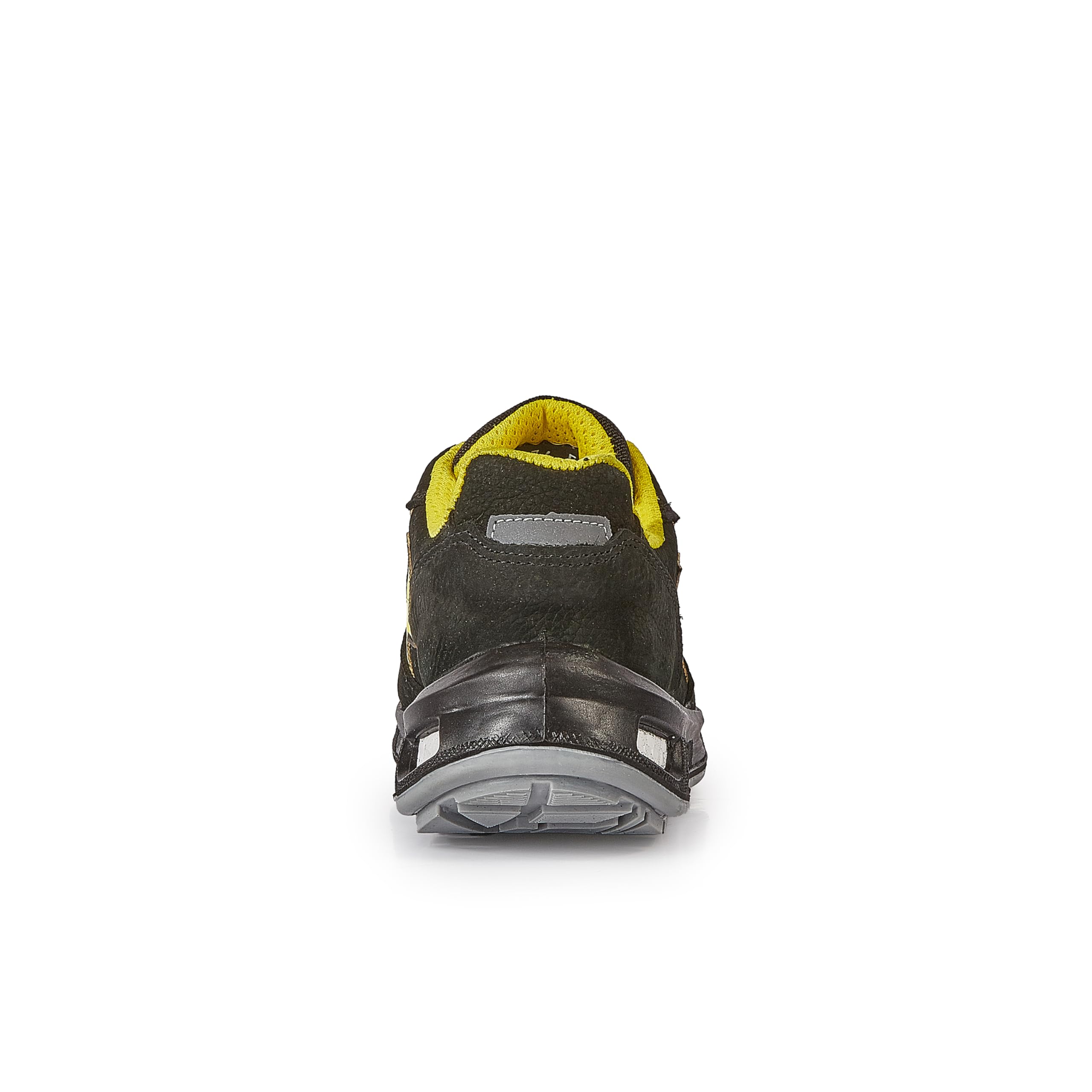 U-Power Red Lion Bolt, zapatos de seguridad unisex, ligeros, flexibles, de cuero antipinchazos, con inserto Infinergy, con puntera de aluminio - Black & Yellow 43