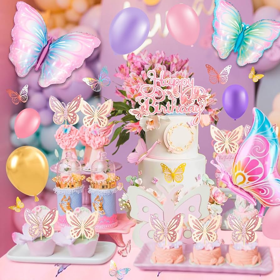 L BUTTON BUTTERFLY BOA ｜birthdaybash Amazon.com: PLULON Butterfly Party Pin Game for Kids Pin The