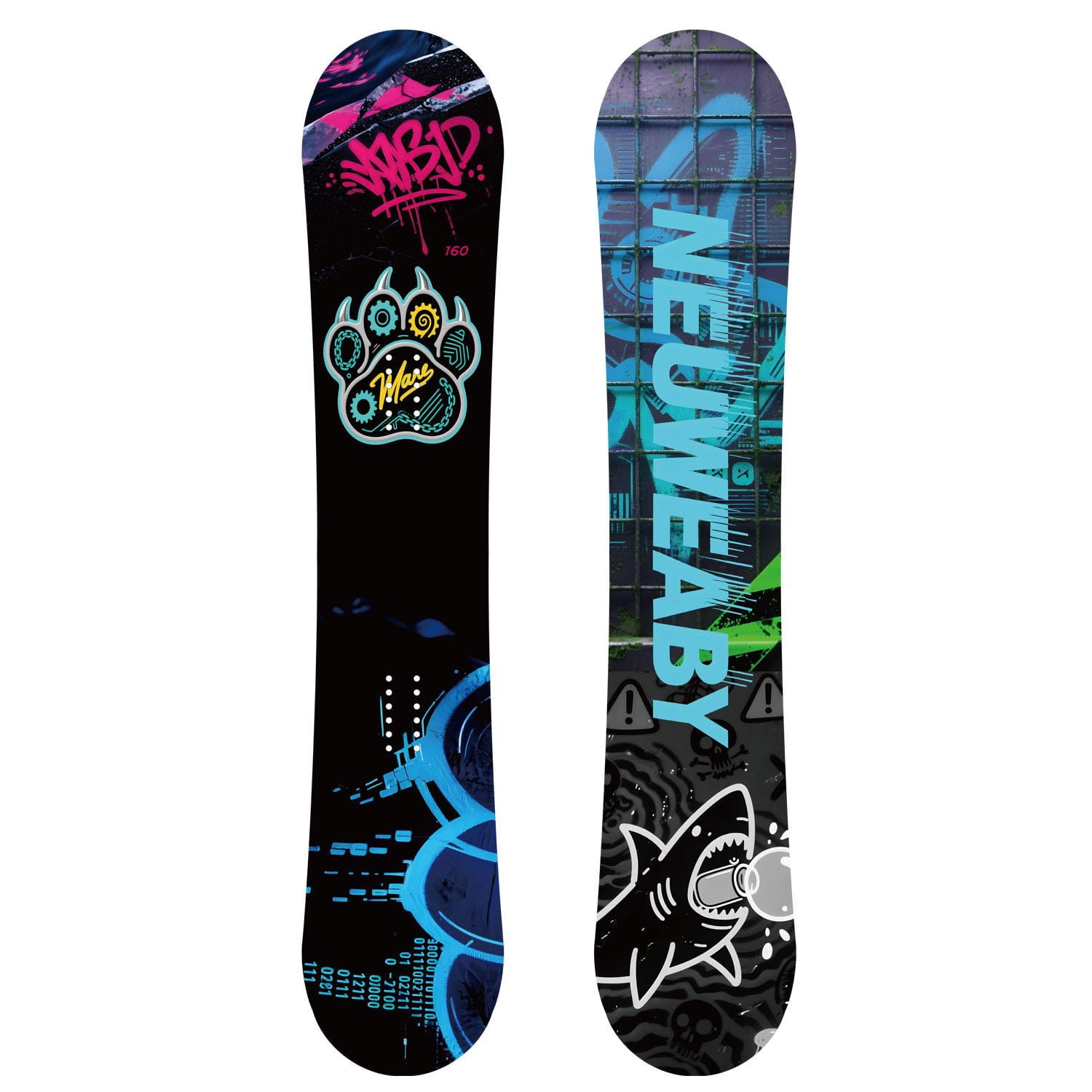 Snowboard All Mountain da donna - Stampa cielo stellato Directional Twin Cam-Out Camber per snowboarder principianti e avanzati