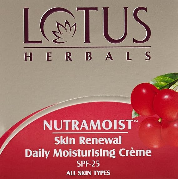 Lotus Nutramoist Skin Renewal Daily Moisturizing Cream 50g (Pack of 2)
