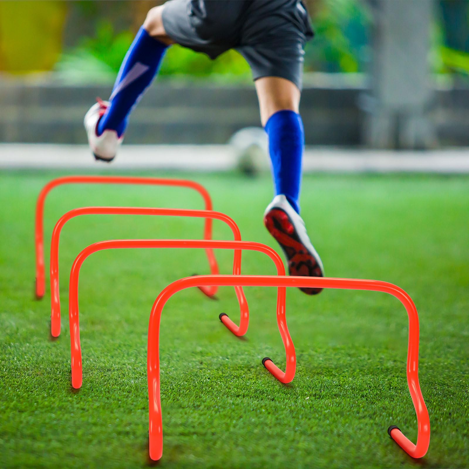 PVC Training Hurdles Set For Sports 6 Sets Adjustable Speed Agility ...