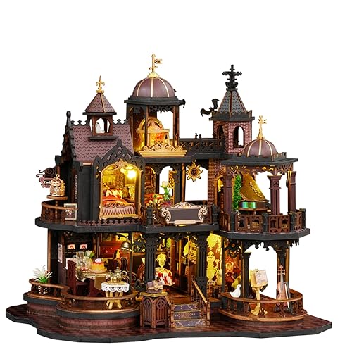 SUNNINO Miniature Dollhouse Kit, DIY Mini House Building Kits for
