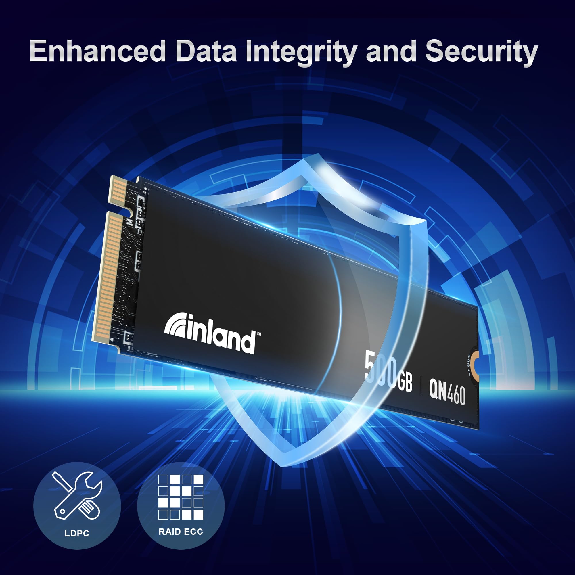 Amazon.com: INLAND QN460 SSD 500GB Gen4 NVMe M.2 Internal Gaming