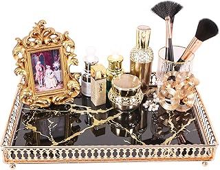 Amazon Com Decorative Trays Gold Decorative Trays Decorative Accessories Home Kitchen