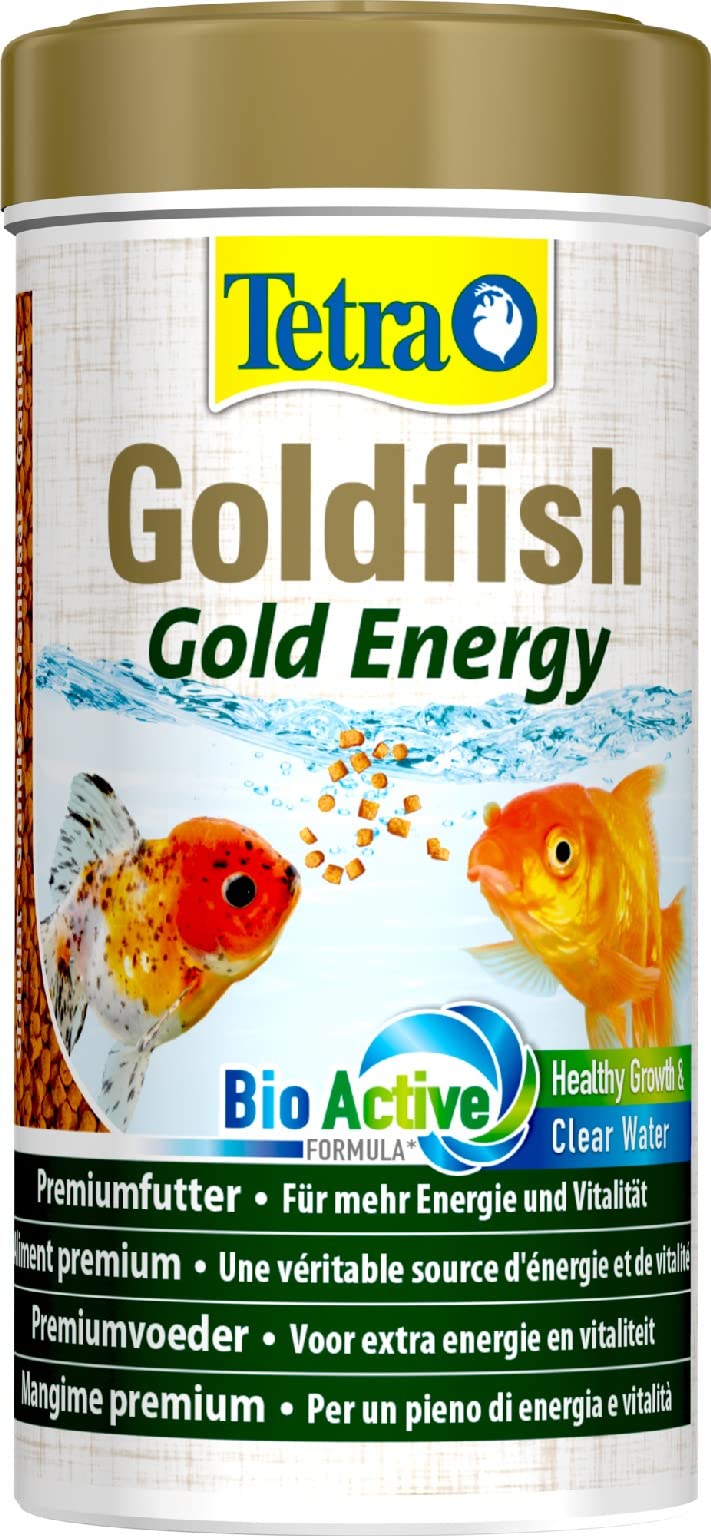 Tetra Goldfish Gold Energy - Granulado Premium para crecimiento y energía, para todos los carpines dorados y otros peces de agua fría, lata 250 ml
