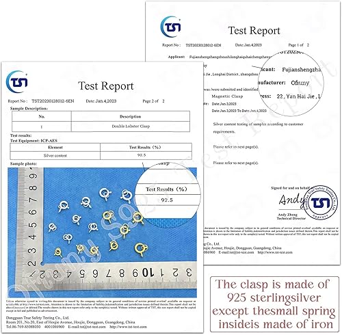 Miniatura 3 de Cierre de anillo de resorte de oro de 18 quilates para hacer joyas, collares de plata de ley 925 con anillos abiertos, cierres de resorte de estilo