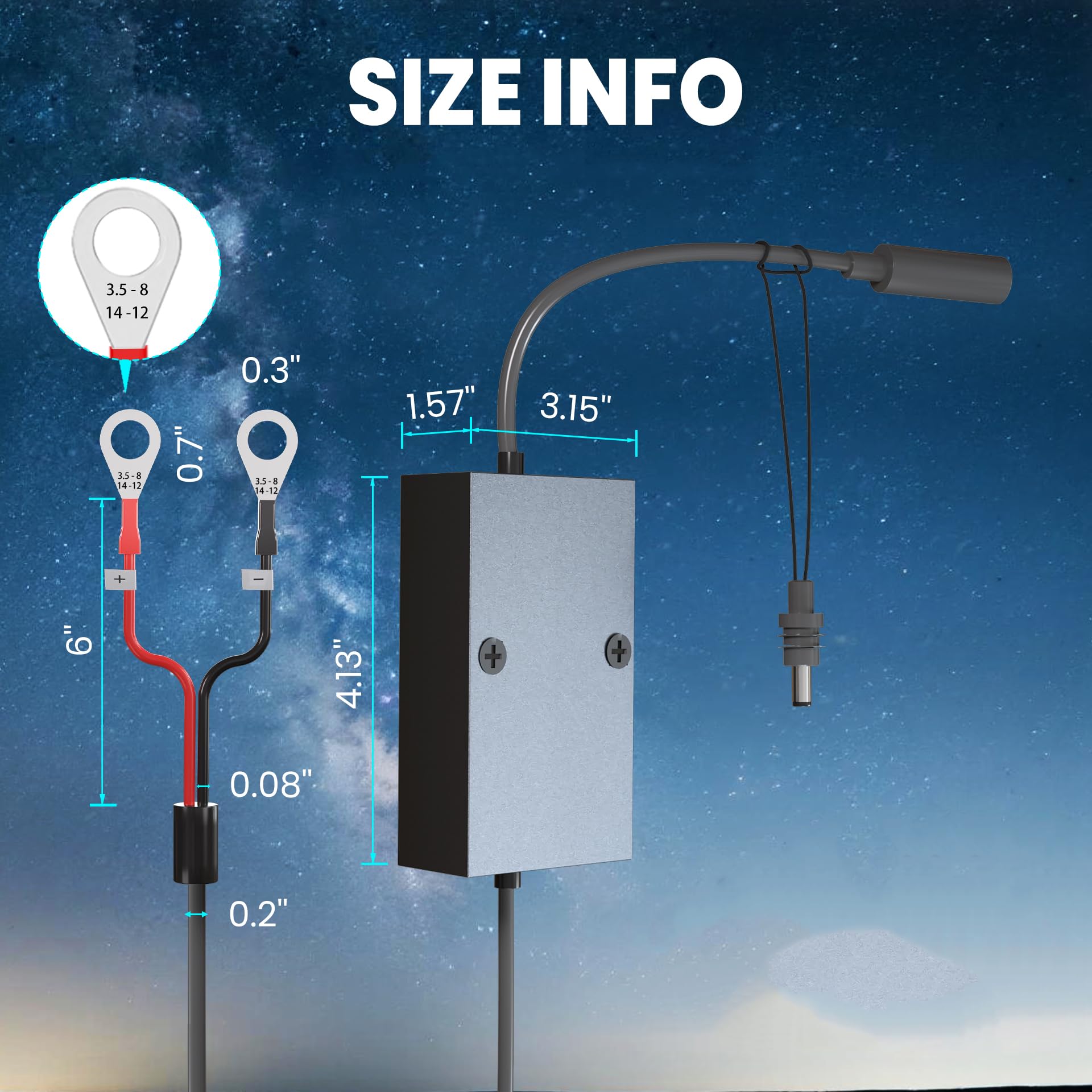 Starlink GEN3 Adaptador convertidor de batería para coche