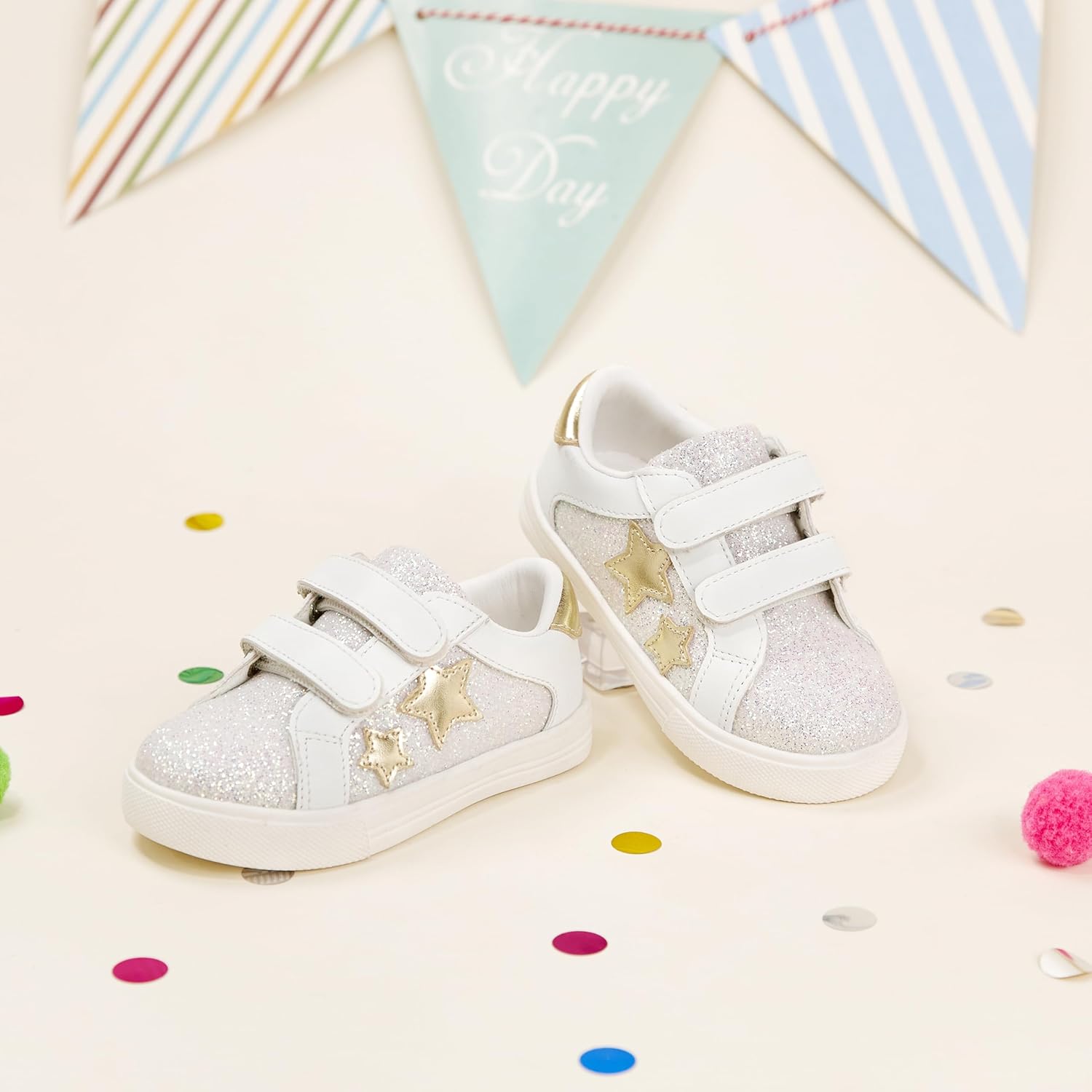 Kiderence Toddler Girls Sneakers Little Girls Running Sports Shoes(Toddler/Little Kids) - Image 6