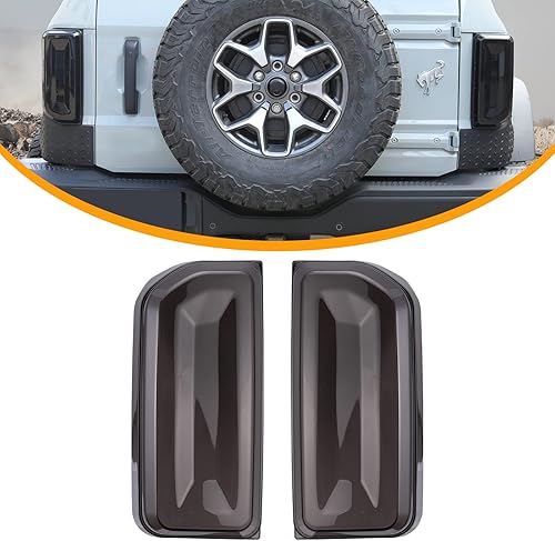 Miniatura 8 de HAKA TOUGH Tercera luz LED de freno para Ford Bronco 2021-2023, accesorios de luz de freno negra ahumada para neumático de repuesto Bronco de 4