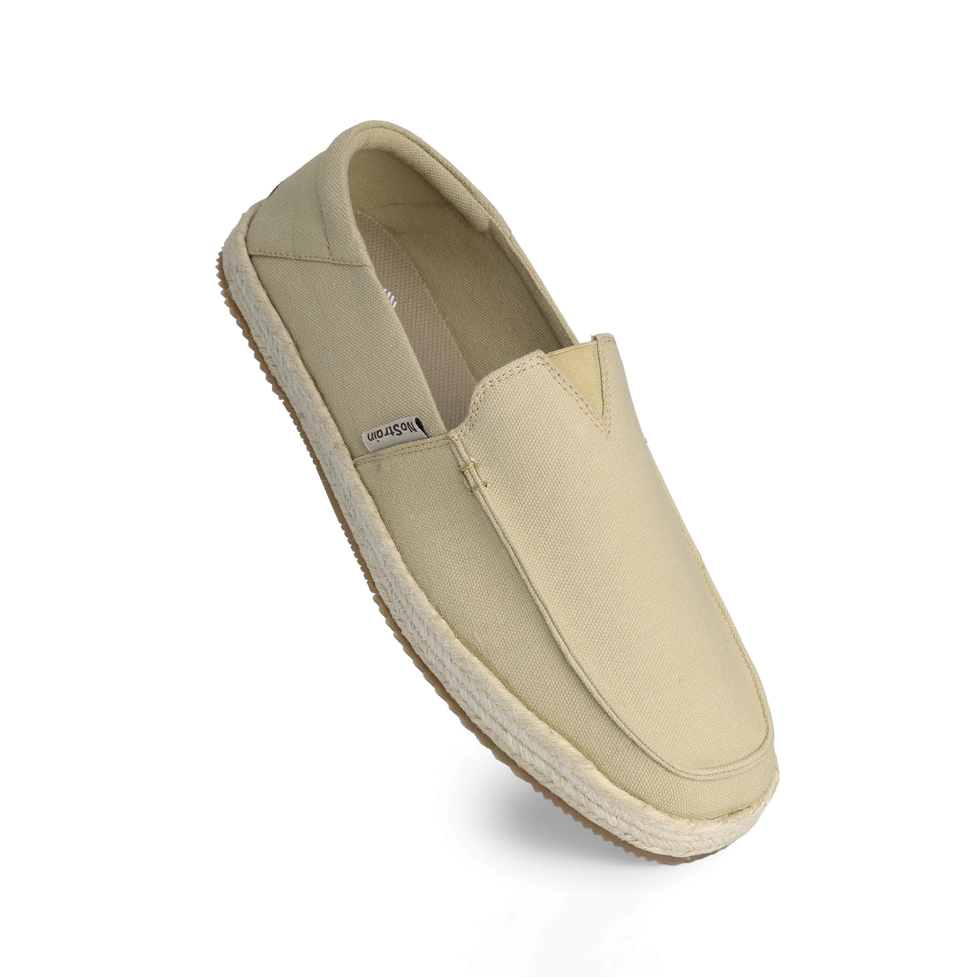 nostrain Cotton Canvas Slip-on Shoes | for Men | Espadrilles | Cushioned Ortholite Insole | Stylish & Comfortable | Breathable Canvas Upper | Lightweight Footwear | Boat Design-picture-36