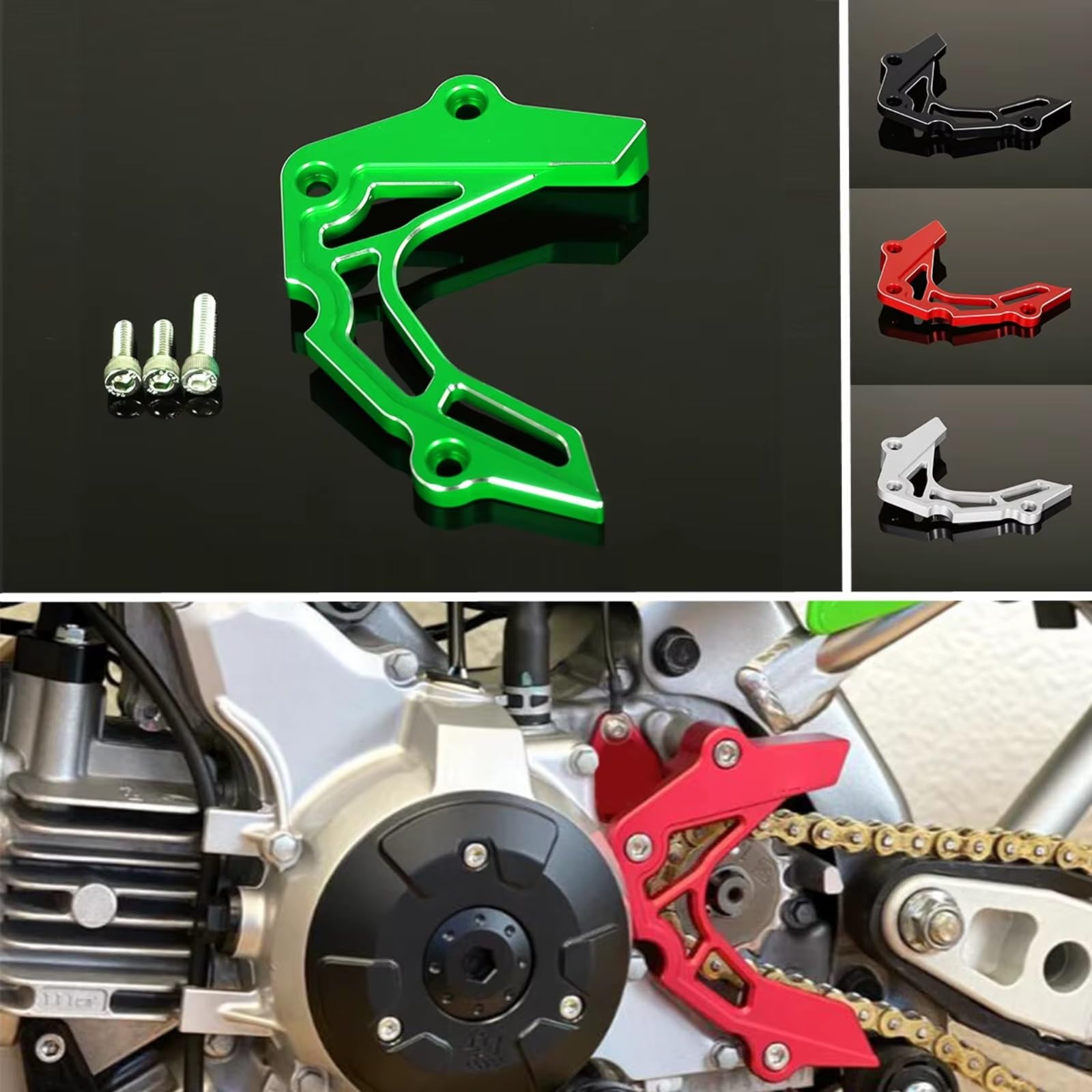 Protezione pignone moto per Z125 Pro 2017-2025 Coperchio pignone moto | Protegge la moto dalla ghiaia volante garantendo una guida stabile anche sotto la pioggia(White)