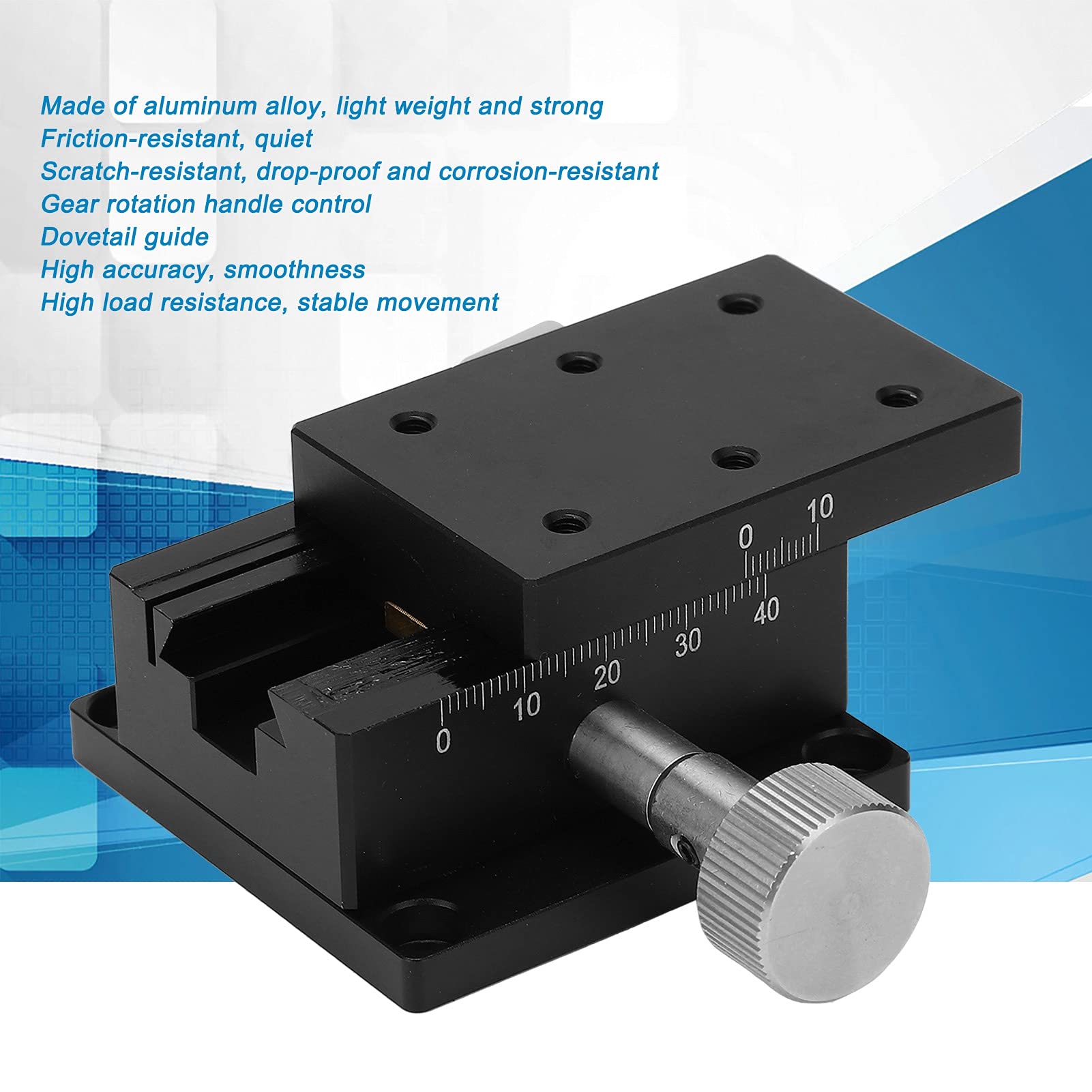Fafeicy Lineartisch - Manueller Schiebetisch Mit Knopfsteuerung Für Optische Geräte & Messinstrumente