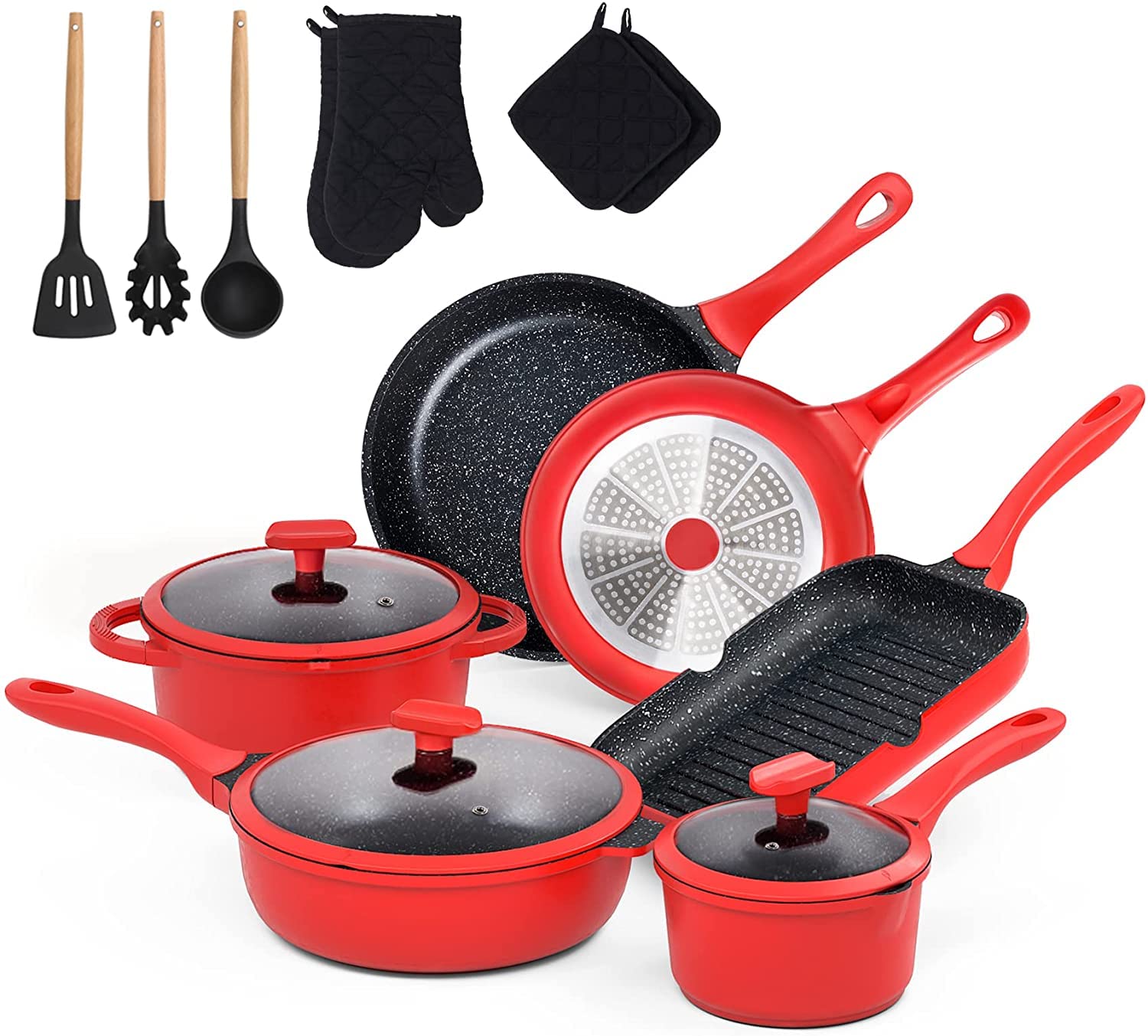 【未使用保管品】EKCO クックウェアセット USA製 鍋 フライパン 蒸し器 未使用保管品】EKCO クックウェアセット USA製 鍋 フライパン 蒸し器