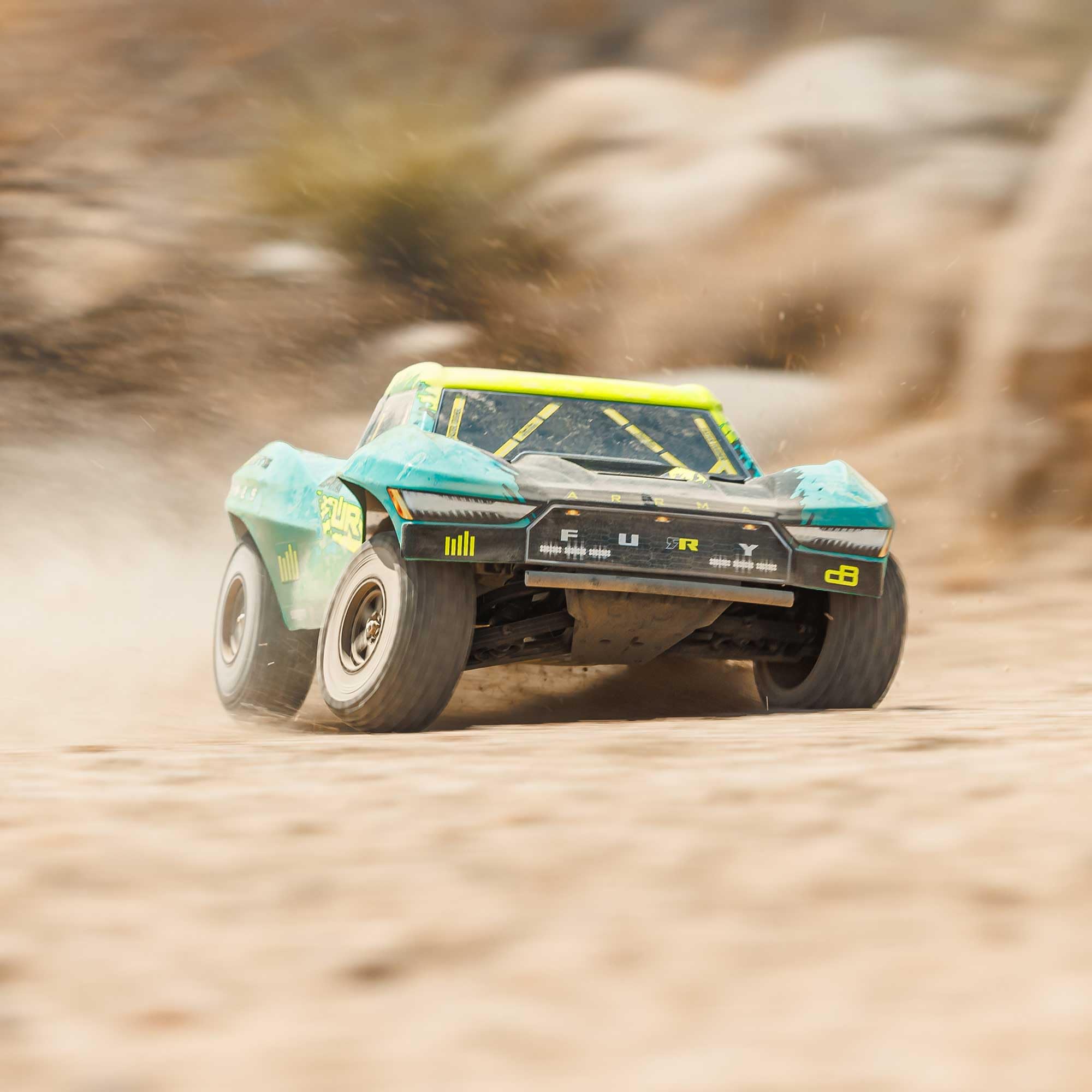 ARRMA 1/10 Fury 223S DSC 2WD RTR Brushless Short Course Truck, Green