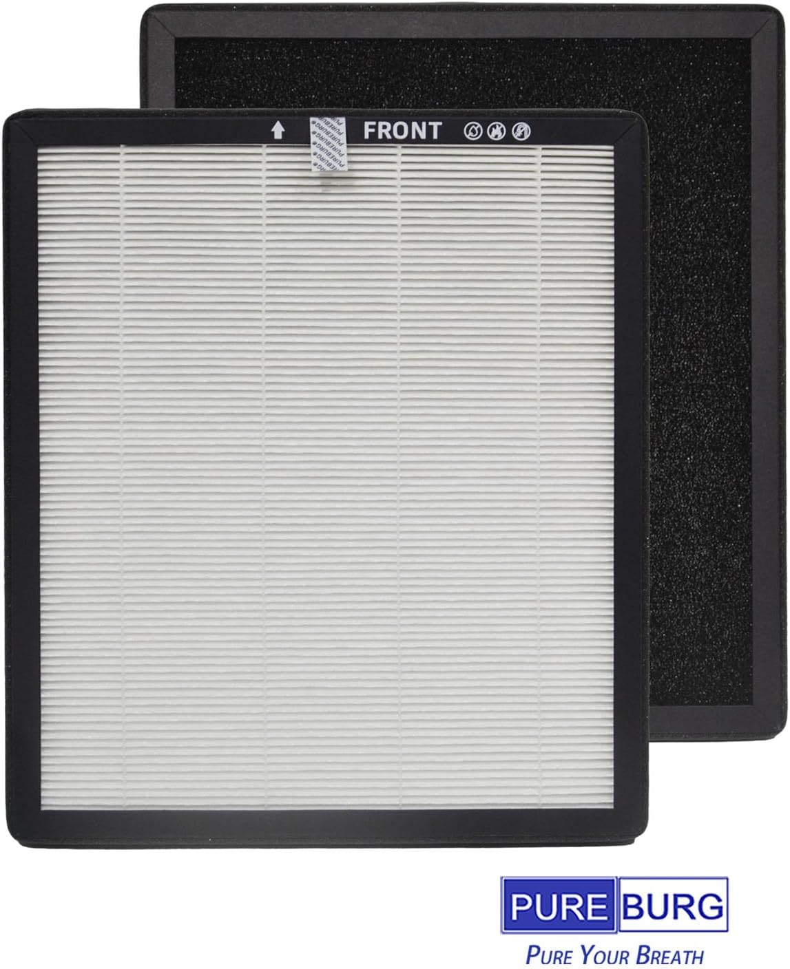PUREBURG Replaement Filter Compatible with AnEgoe ZX001 Air Purifier, 2-Pack (2 filters per pack) H13 True HEPA Activated Carbon 2-in-1 For Air Clean Dust VOCs Odor - Image 5
