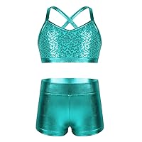 Algopix Similar Product 9 - dPois Kids Girls Dance Outfit Strappy