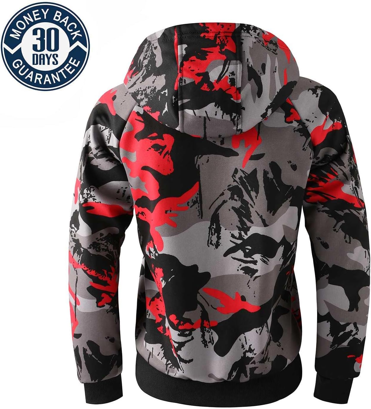 Boy's Zip Up Hoodie Heavyweight Winter Sweatshirt Fleece Sherpa Lined Warm Jacket - Image 6